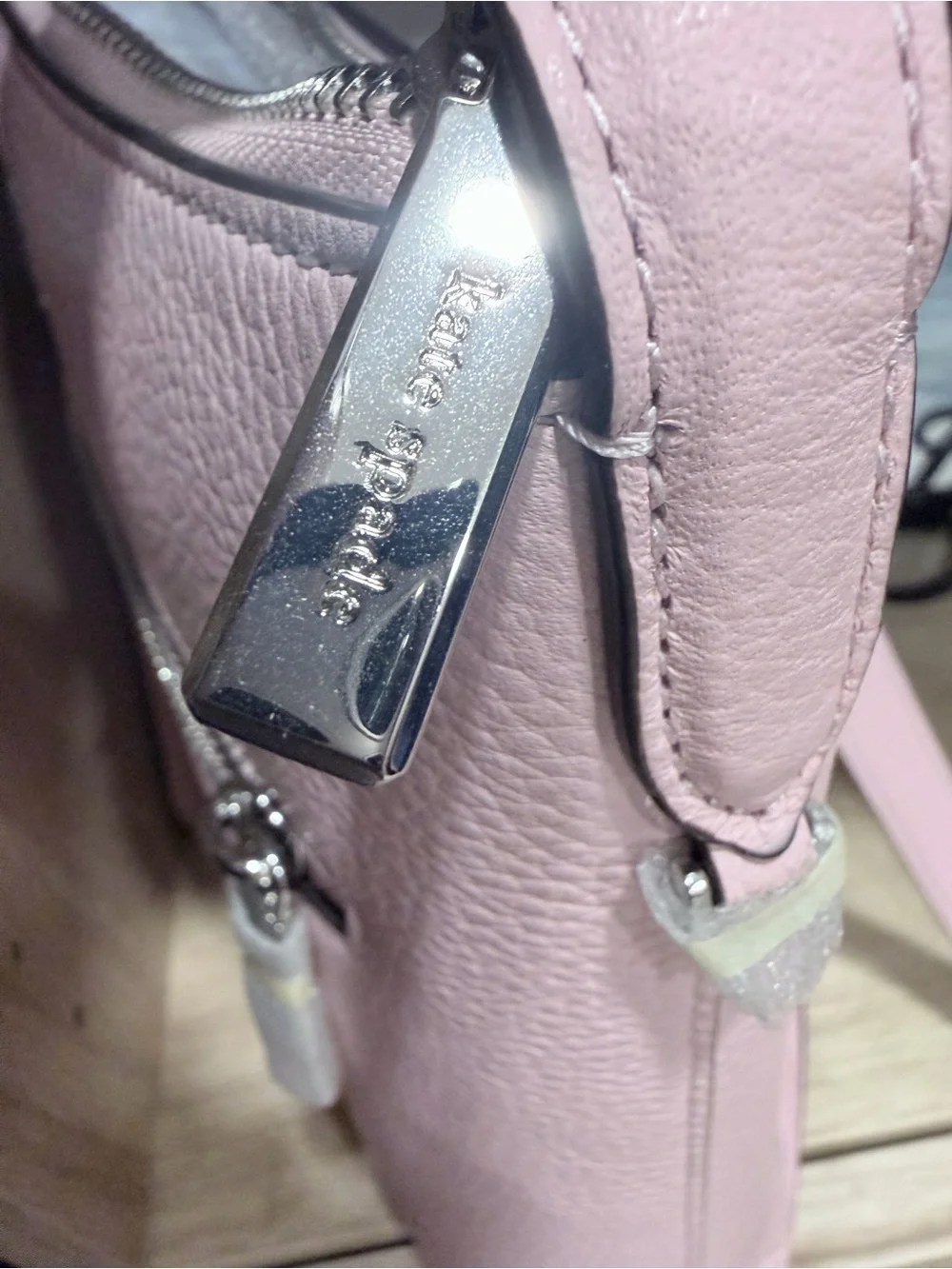 Kate Spade Pale Pink Tutu Leather Crossbody Bag NWT